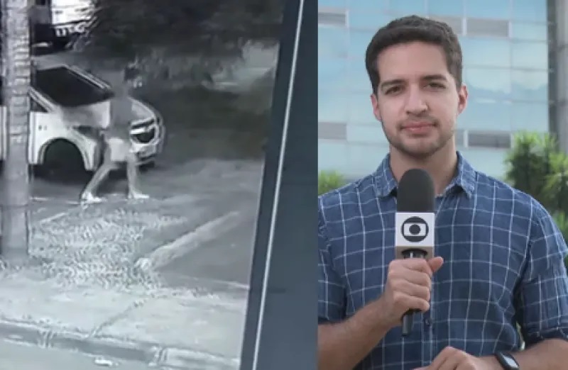 Jornalista é brutalmente esfaqueado na frente da própria casa; assista ao vídeo