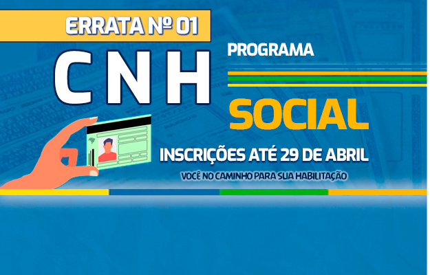 TEOTÔNIO VILELA, CNH SOCIAL: ERRATA Nº01 