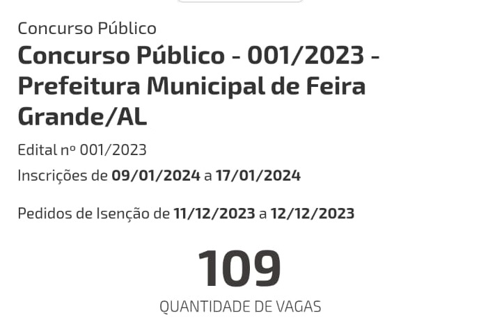 Apesar de contar com mais de 1500 contratados, concurso ofereceu apenas 109 vagas