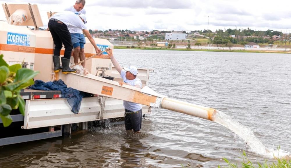 Até o momento, já foram povoados 74 mil alevinos de várias espécies - foto: Assessoria