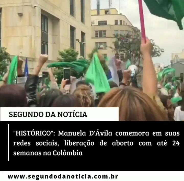 Manuela D'avila comemora liberação do aborto com até 24 semanas na Colômbia